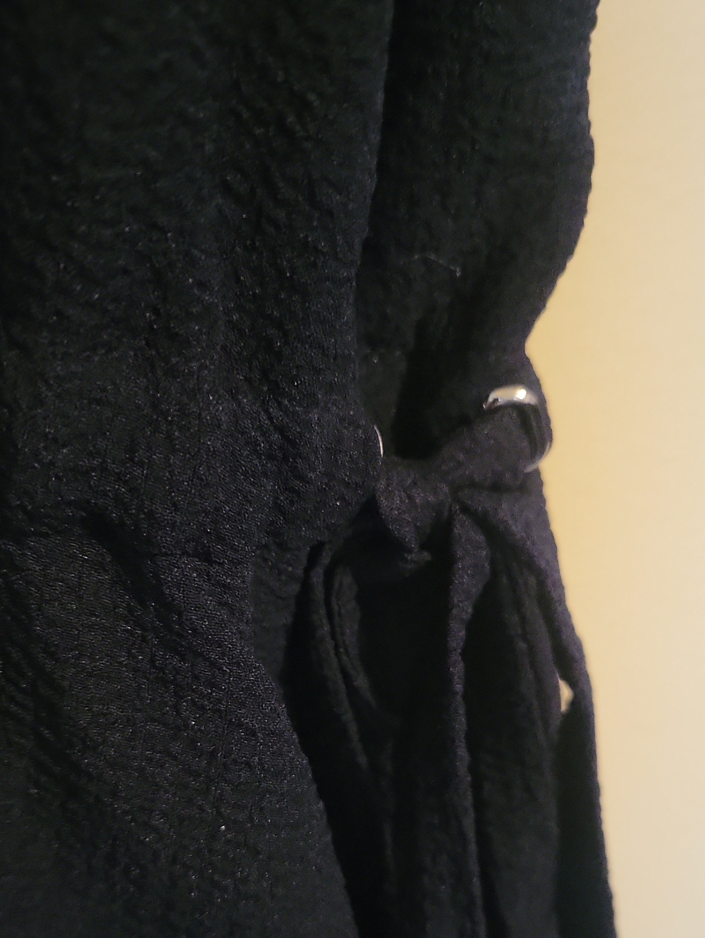 Anne Klein Navy Sleeveless Midi Dress with Side Tie - Picture 3 of 7